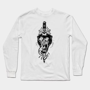 Black Panther head Long Sleeve T-Shirt